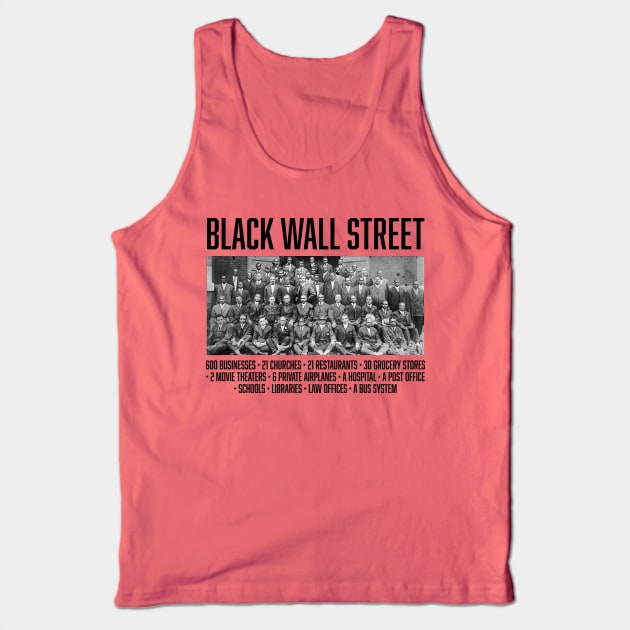 Black Wall Street Facts, Black History Tank Top by UrbanLifeApparel
